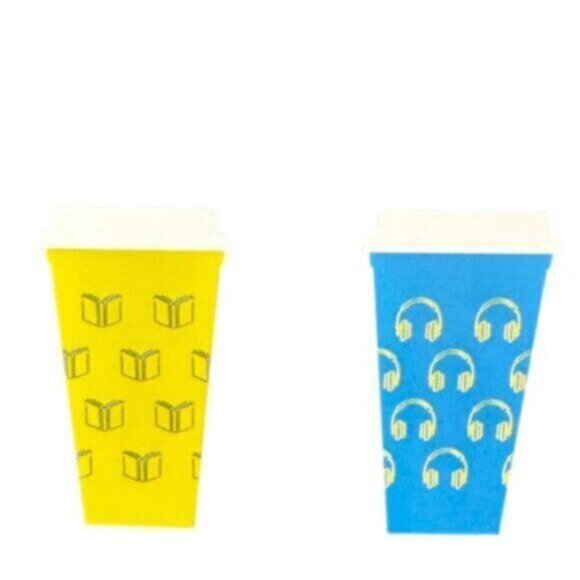 NWT Starbucks | Pack Of 6 Graphic Printed Reusable Hot Cups - Picture 4 of 7